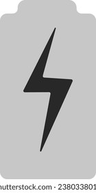 Ilustración vectorial de icono de batería. símbolo y signo de carga de batería. nivel de carga de la batería