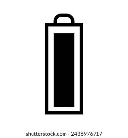 Ilustración vectorial de icono de batería. símbolo y señal de carga de batería. diseño de nivel de carga de batería.11.55