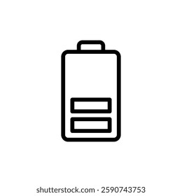 Battery icon vector illustration. battery charging sign and symbol. battery charge level