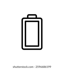 Battery icon vector illustration. battery charging sign and symbol. battery charge level