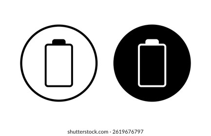 Ilustración vectorial del icono de la batería. señal y símbolo de carga de la batería. nivel de Recargo de la batería