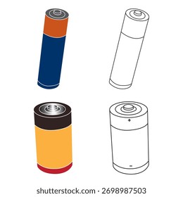 design de ilustração vetorial de ícone de bateria