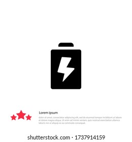 Icono de la batería Ilustración del vector EPS 10.