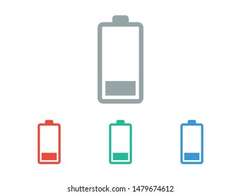 Battery icon vector illustration EPS10