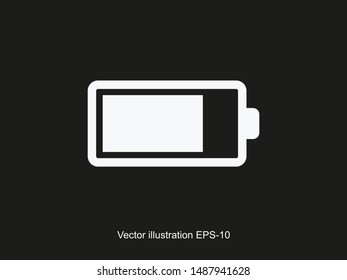 Battery icon vector illustration EPS10
