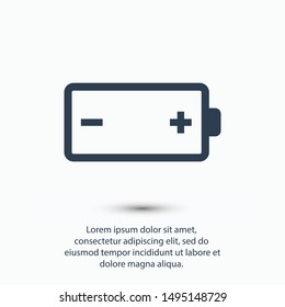 Battery icon vector illustration EPS10
