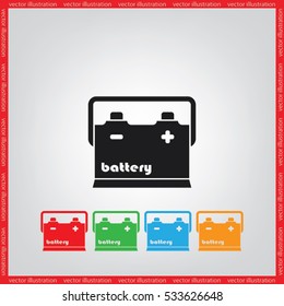 battery icon vector illustration eps10.