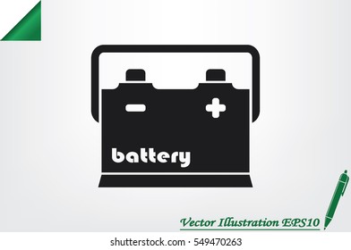 battery icon vector illustration eps10.