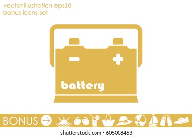 battery icon vector illustration eps10.