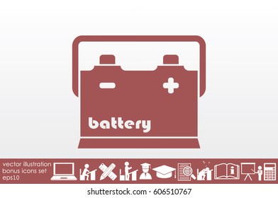 battery icon vector illustration eps10.