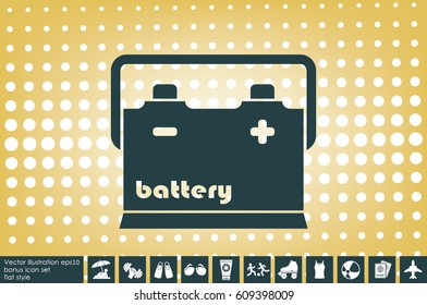 battery icon vector illustration eps10.