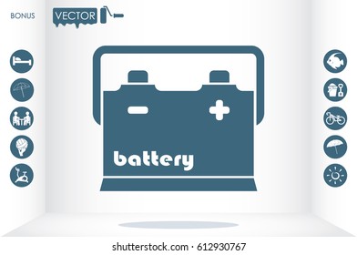 battery icon vector illustration eps10.