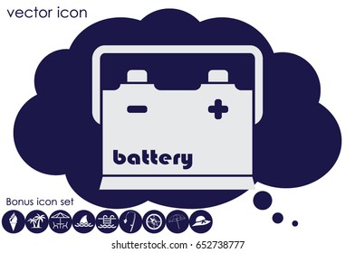 battery icon vector illustration eps10.