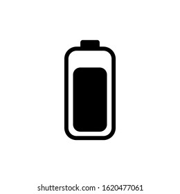 battery icon vector illustration flat design style