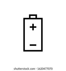 battery icon vector illustration flat design style