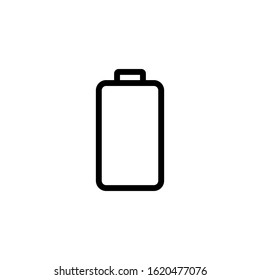 battery icon vector illustration flat design style