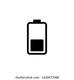 battery icon vector illustration flat design style