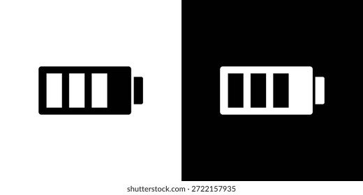 Vektorgrafik mit Batteriesymbol - Vektorgrafik mit hochwertigem schwarzem Stil