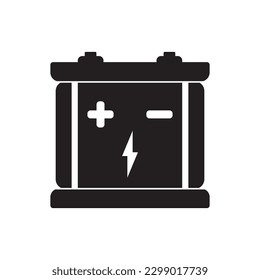 battery icon vector illustration logo design