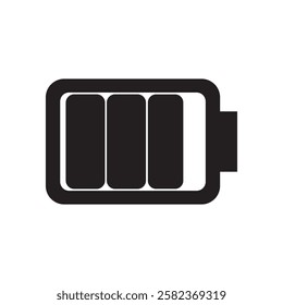 battery icon vector illustration logo design
