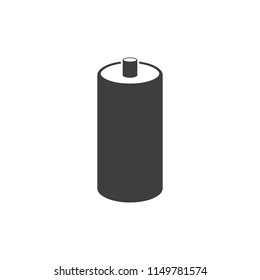 Battery icon. Vector illustration on white background.
