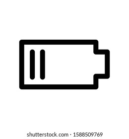 Battery icon Vector Illustration on the white background.