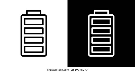 Battery icon. vector illustration, pictogram isolated. editable