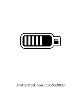 Battery icon vector illustration. Premium quality flat icon in trendy style.