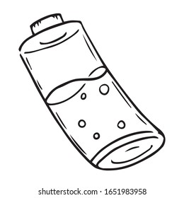 Icono de batería. Vector ilustra la batería del smartphone. Alimentación de la batería extraída a mano.