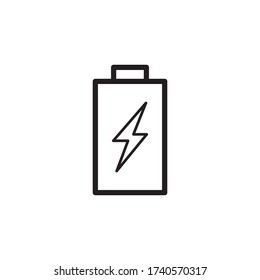 Battery Icon Vector Illustration Style