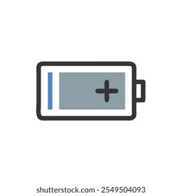 battery icon vector illustration style