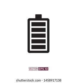 battery icon vector illustration template logo design