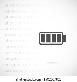 battery icon vector illustration template logo design.battery icon vector level indicators. Flat battery icons for design.battery icon vector Concept. icon vector automotive 