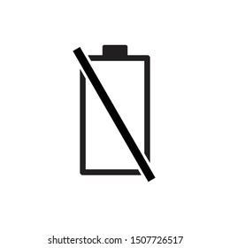 battery icon vector illustration template logo design