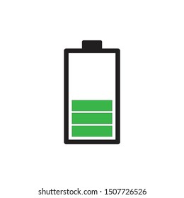 battery icon vector illustration template logo design
