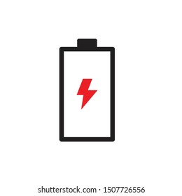 battery icon vector illustration template logo design