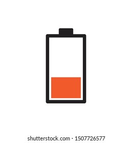 battery icon vector illustration template logo design