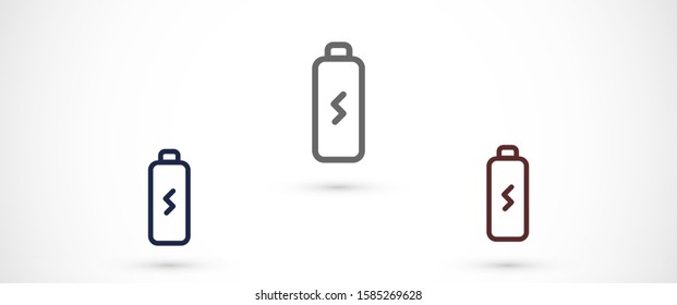 battery icon vector illustration template logo design.battery icon vector level indicators. Flat battery icons for design.battery icon vector Concept.  