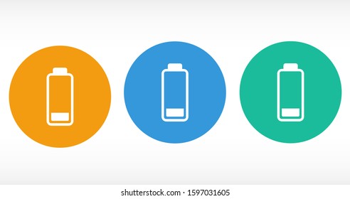battery icon vector illustration template logo design.battery icon vector level indicators. Flat battery icons for design.battery icon vector Concept. icon vector automotive 