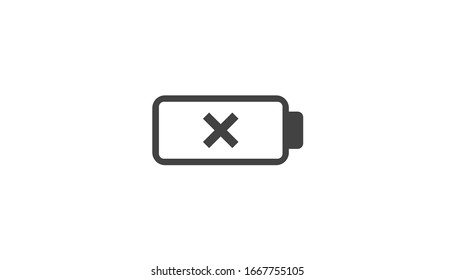 battery icon vector illustration template logo design