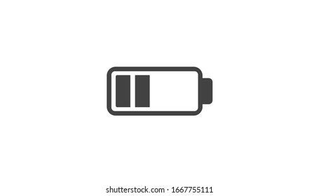 battery icon vector illustration template logo design