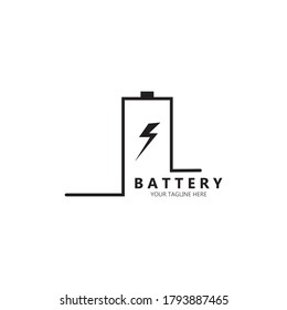 battery icon vector illustration template logo design