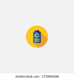 signo ilustrador vectorial del icono de batería