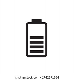 ilustración aislada del vector de icono de batería