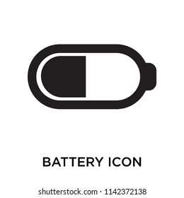Battery icon vector isolated on white background for your web and mobile app design, Battery logo concept