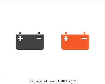 Battery icon vector isolated on white background.