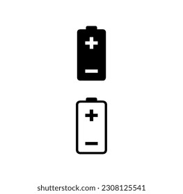 battery icon vector  isolated on background
