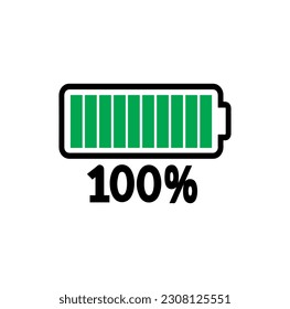 battery icon vector  isolated on background