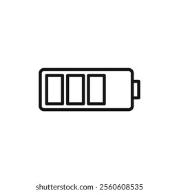 battery icon vector line logo art