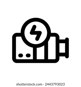 battery icon. vector line icon for your website, mobile, presentation, and logo design.